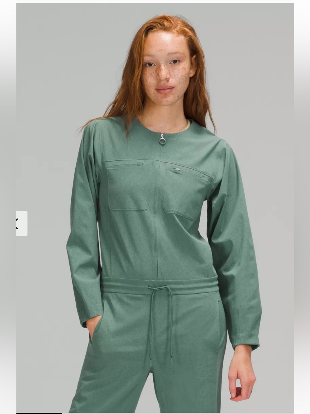 NWOT Lululemon Ventlight Zippered Jumpsuit in Tidewater Teal Size 12